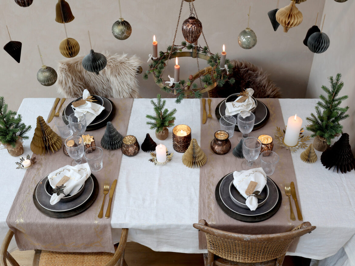 Des idées pour une table de Noël traditionnelle