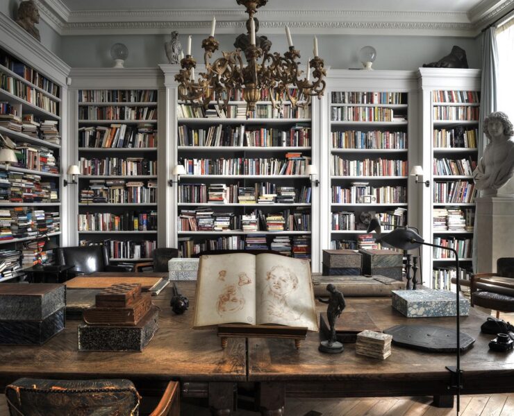 bibliothèque style classique chic bureau