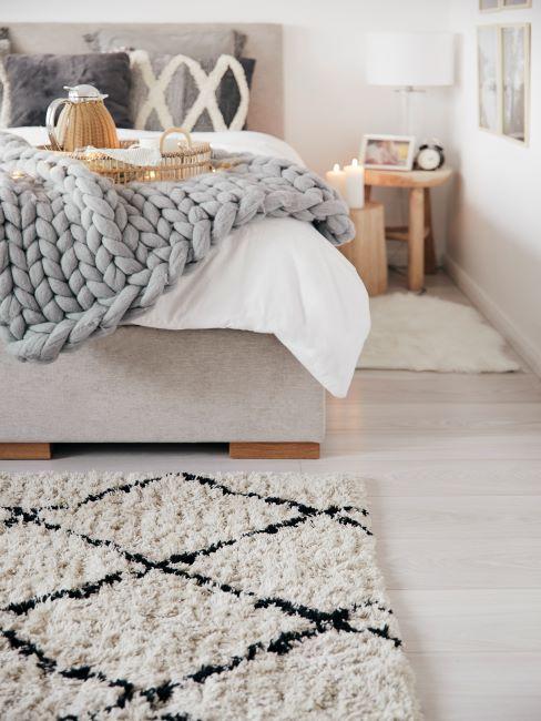 chambre cocooning campagne plaid
